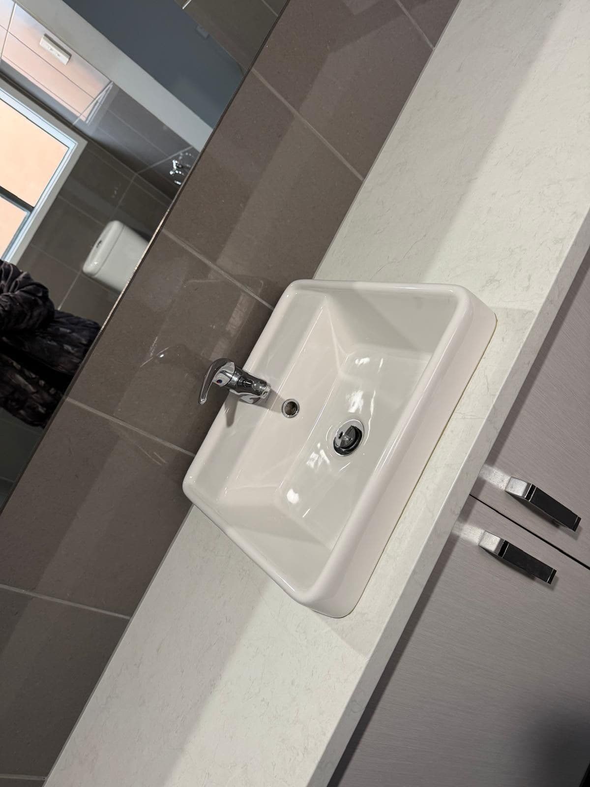 Close-up of spotless bathroom basin after professional clean - Adelaide