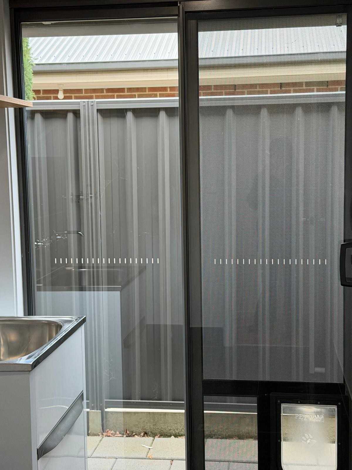 Cleaned laundry window and fly screen - end of lease clean Adelaide