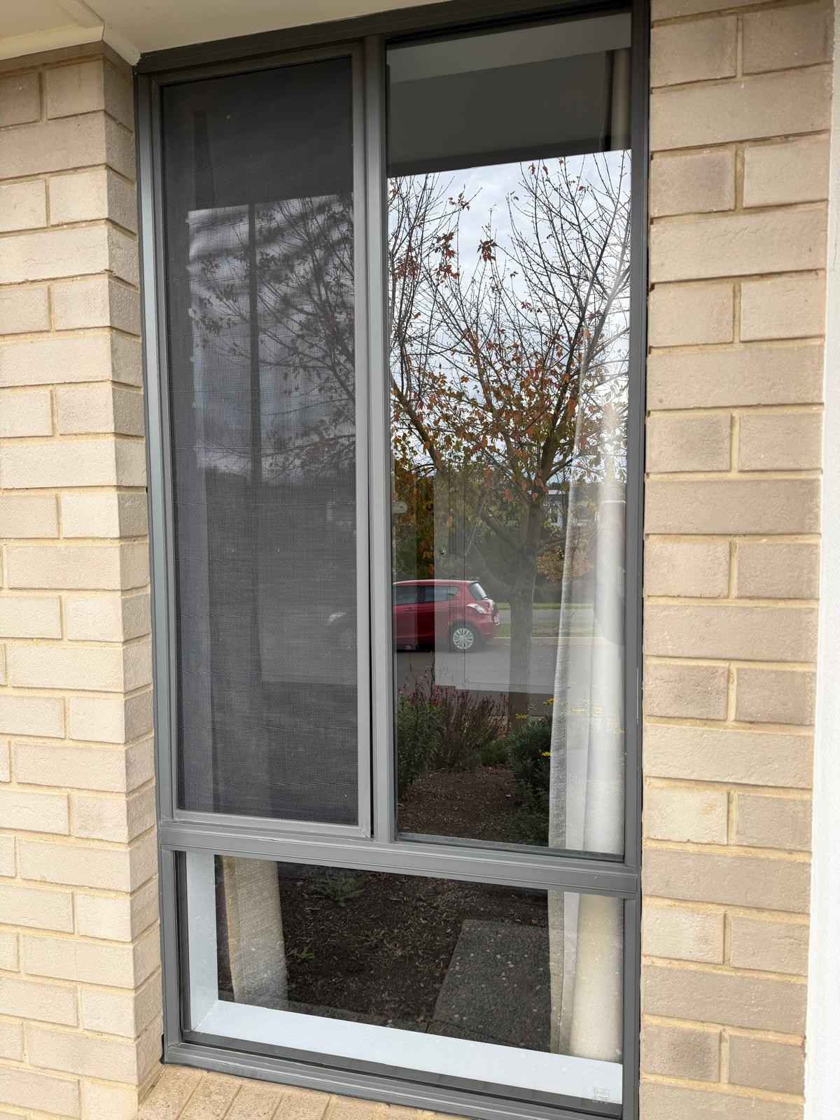 Streak-free exterior window and fly screen - window cleaning Adelaide Scrubhubb